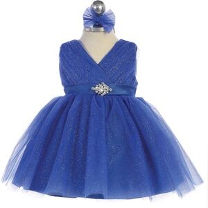 Sparkling royal blue dress